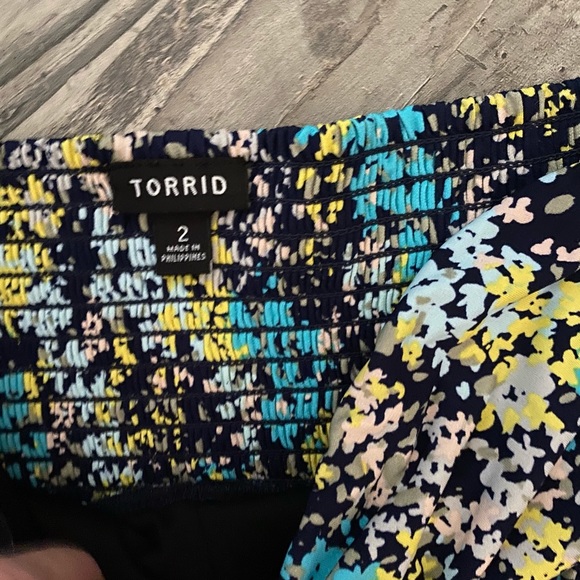 Torrid floral maxi dress strapless - Picture 2 of 2